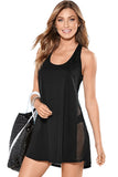 BLACK MESH SIDE RACERBACK COVERUP